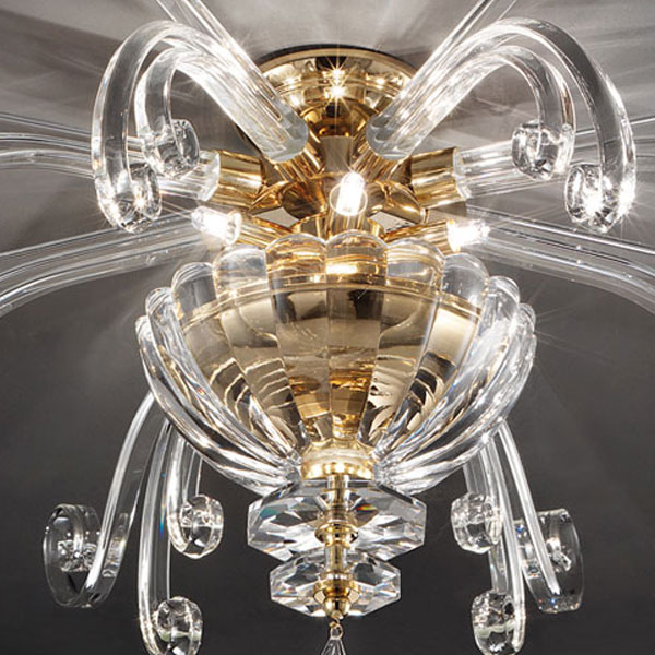 Итальянская люстра ALICANTE PL6/Gold фабрики EUROLUCE LAMPADARI