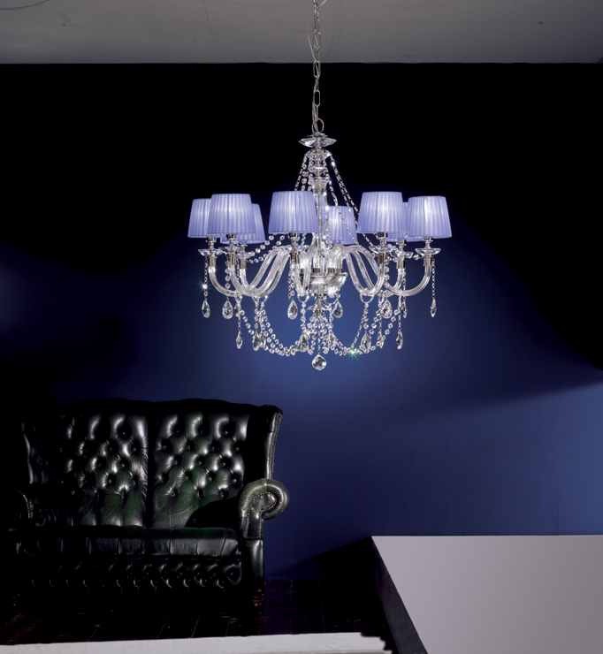 Итальянская люстра ARCOBALENO shade L8/Blue фабрики EUROLUCE LAMPADARI