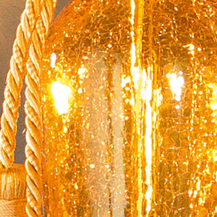 Итальянская люстра BAROCCO L8+4/Amber-Gold фабрики EUROLUCE LAMPADARI