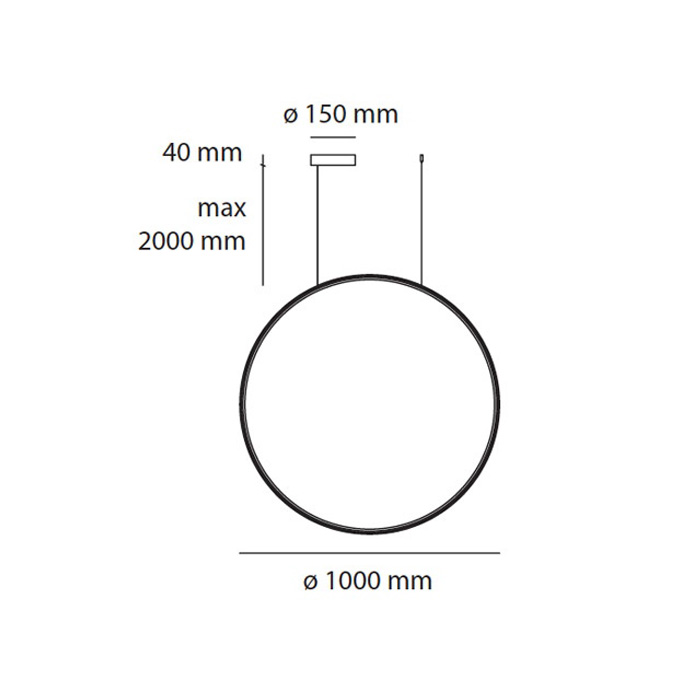 Итальянская люстра Discovery Vertical 100 фабрики ARTEMIDE