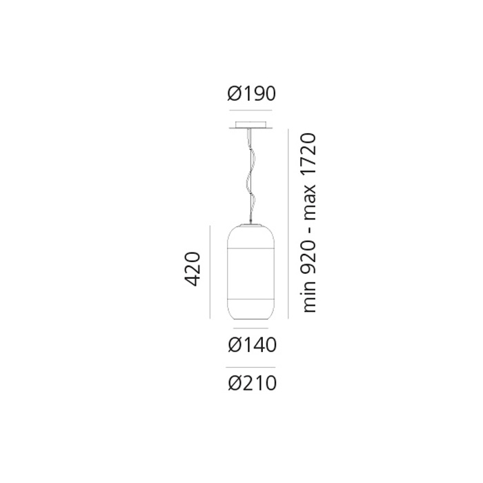 Итальянская люстра Gople Bronze фабрики ARTEMIDE