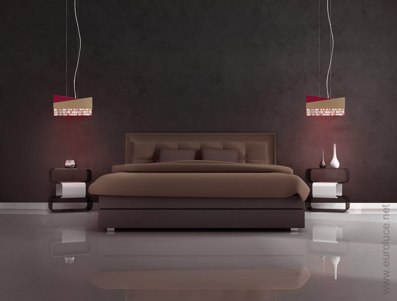 Итальянская люстра HORIZON Lux 30/Red фабрики EUROLUCE LAMPADARI