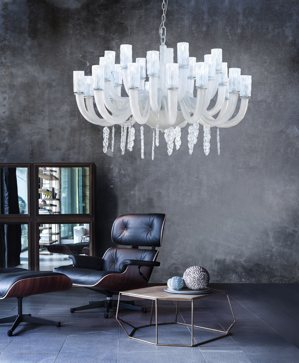 Итальянская люстра ICEBERG L12+6+6 фабрики EUROLUCE LAMPADARI