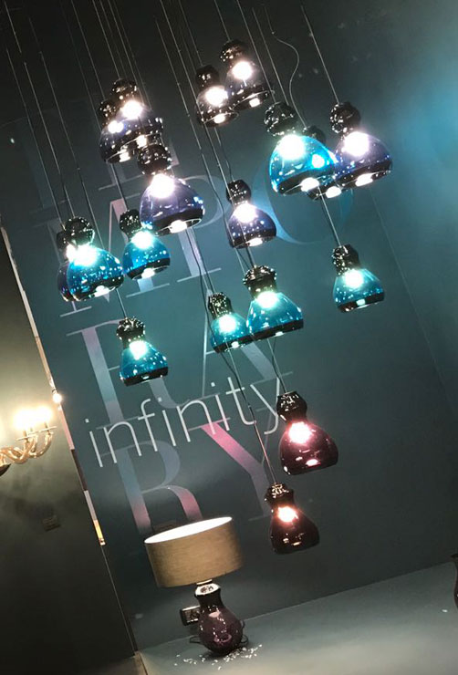 Итальянская люстра INFINITY Plus S1/Fuchsia фабрики EUROLUCE LAMPADARI