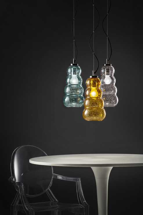 Итальянская люстра VOGUE S1/Amber фабрики EUROLUCE LAMPADARI