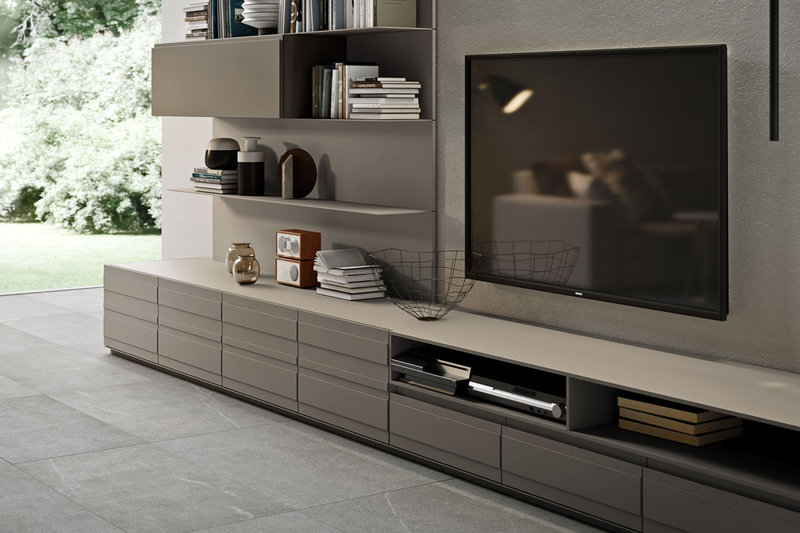 Итальянская мебель для TV HI-FI Stripe фабрики EMMEBI