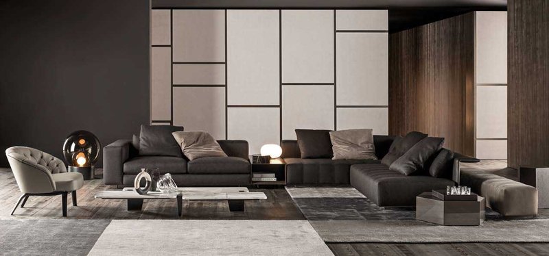 Итальянская мягкая мебель FREEMAN 04 фабрики MINOTTI