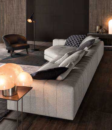 Итальянская мягкая мебель FREEMAN “DUVET” 01 фабрики MINOTTI