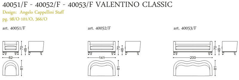 Итальянская мягкая мебель Opera Valentino Classic фабрики Angelo Cappellini