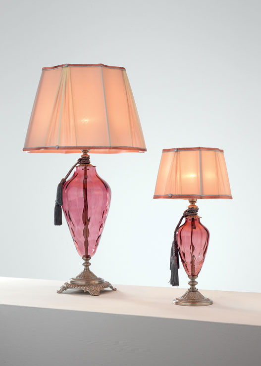 Итальянская настольная лампа ADONE LP1/Rose-Silver фабрики EUROLUCE LAMPADARI