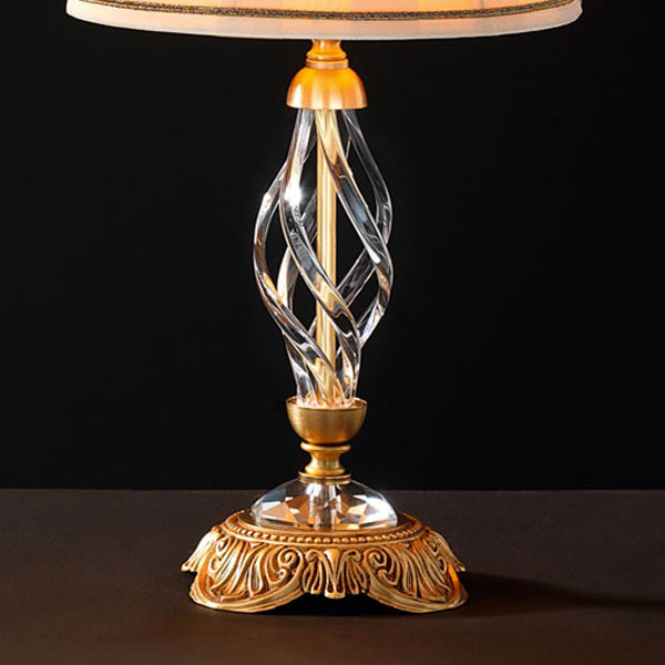Итальянская настольная лампа ALICANTE Satin LP1/Gold фабрики EUROLUCE LAMPADARI