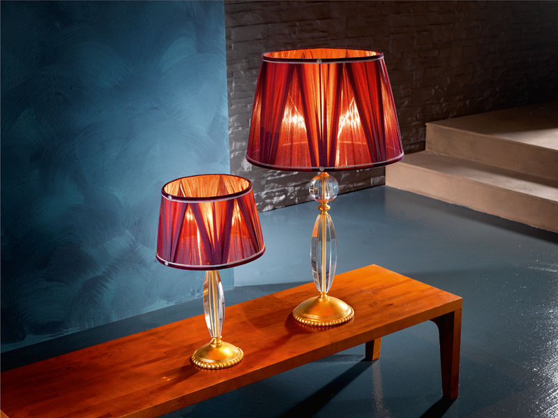 Итальянская настольная лампа FLORENTIA LP1/Gold фабрики EUROLUCE LAMPADARI