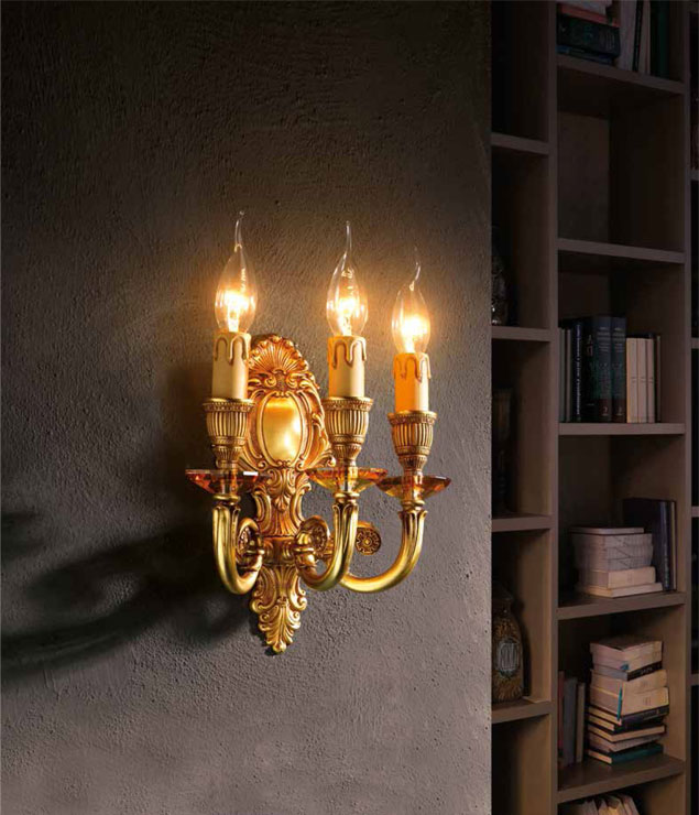 Итальянский бра LUIGI XV A3/Amber фабрики EUROLUCE LAMPADARI