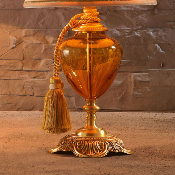 Итальянская настольная лампа LUIGI XV LP1/Amber фабрики EUROLUCE LAMPADARI