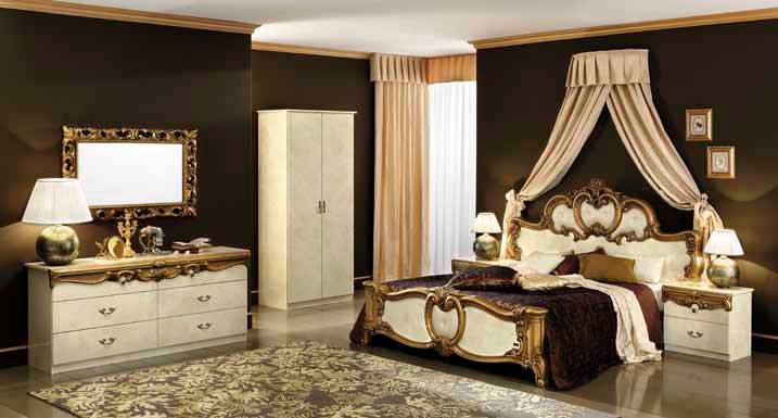 Итальянская спальня BAROCCO IVORY GOLD фабрики CAMELGROUP