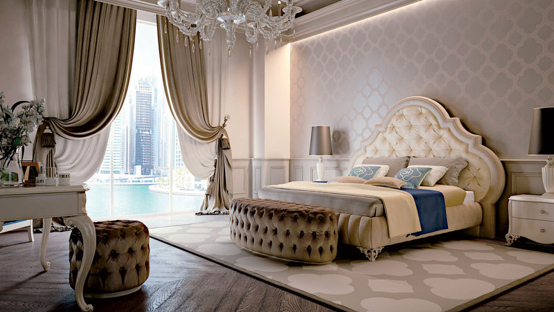 Итальянская спальня Dubai фабрики CARPANESE HOME (Композиция 1)
