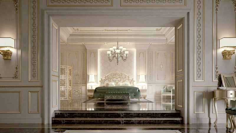 Итальянская спальня Dubai фабрики CARPANESE HOME (Композиция 2)