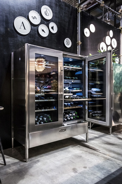 Итальянский холодильник для вина 128 фабрики ALPES INOX