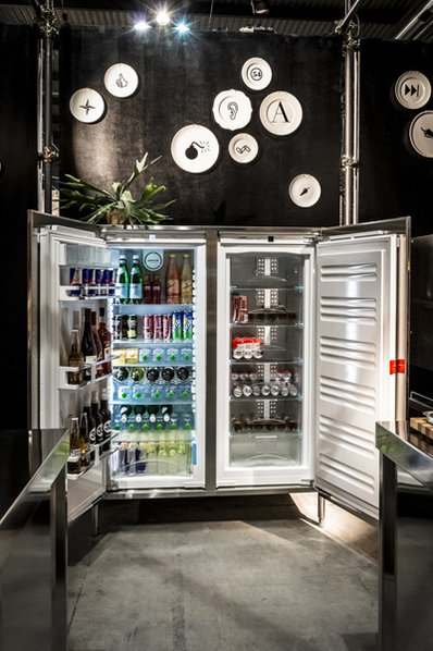 Итальянский холодильник-морозильник 128 фабрики ALPES INOX