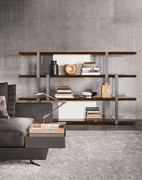 Итальянский книжный шкаф DALTON 02 фабрики MINOTTI