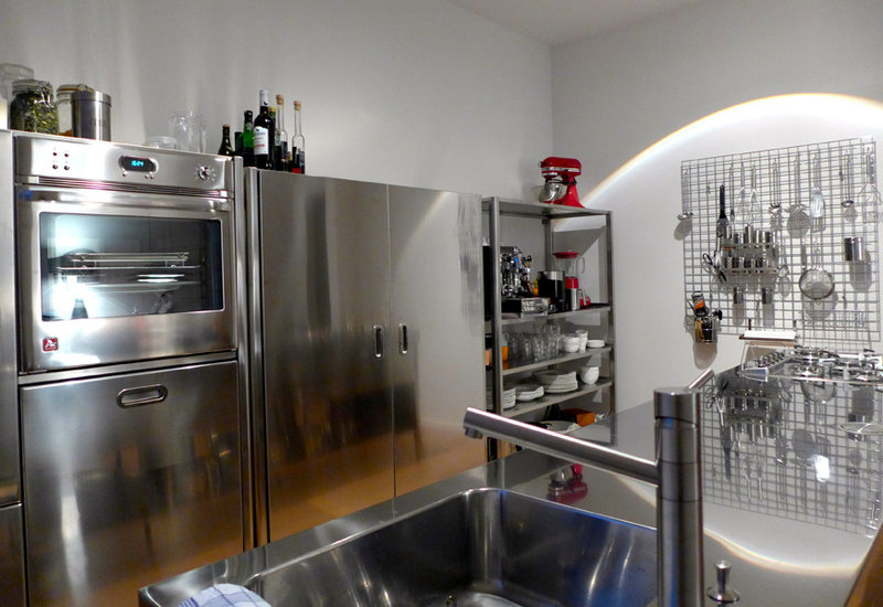 Итальянский кухонный гарнитур 320х70 фабрики ALPES INOX