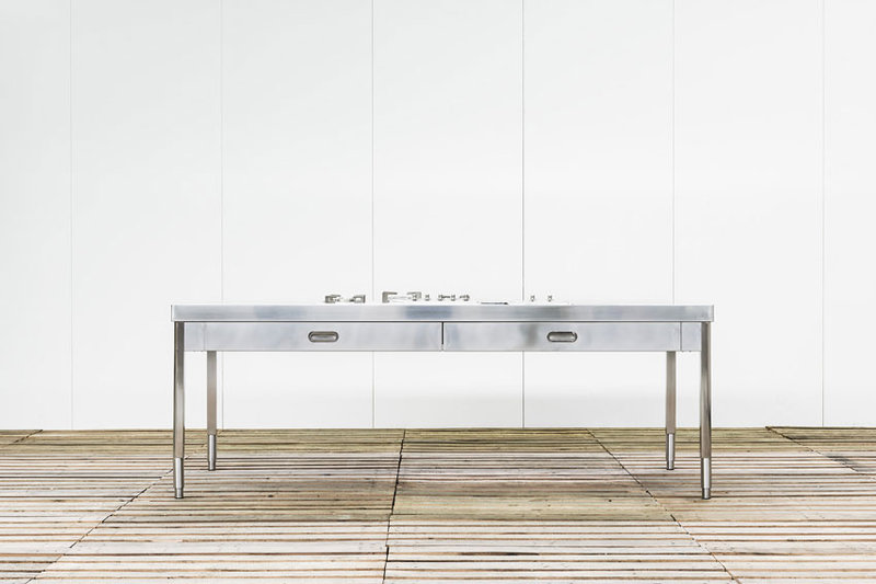 Итальянский кухонный стол 250 фабрики ALPES INOX