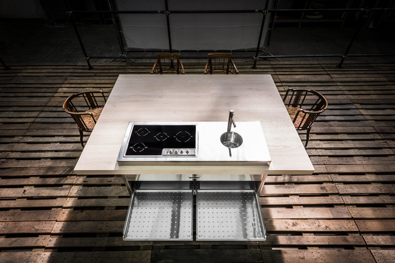 Итальянский стол для кухни 190X250 фабрики ALPES INOX