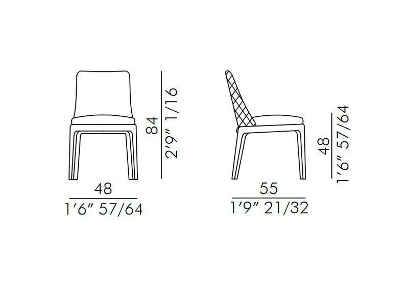 Итальянский стул MAX DIAMOND legno фабрики EFORMA