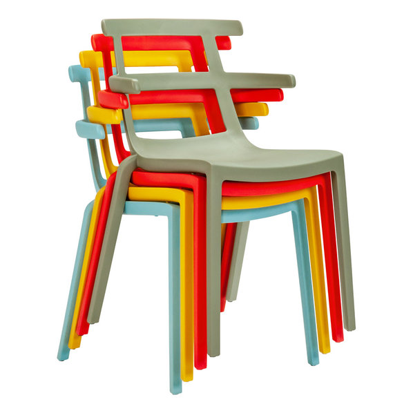 Итальянский стул с подлокотниками ZEN фабрики JANUS ET CIE