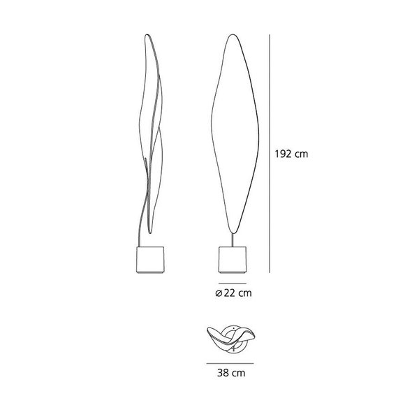 Итальянский торшер Cosmic Leaf фабрики ARTEMIDE