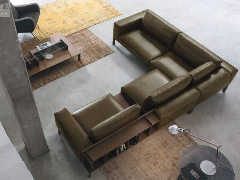 Итальянский угловой диван PLACE фабрики DOIMO SALOTTI