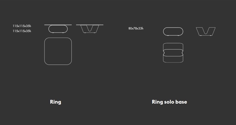 Итальянский журнальный столик RING фабрики SOVET