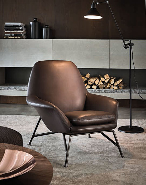 Итальянское кресло PRINCE фабрики MINOTTI