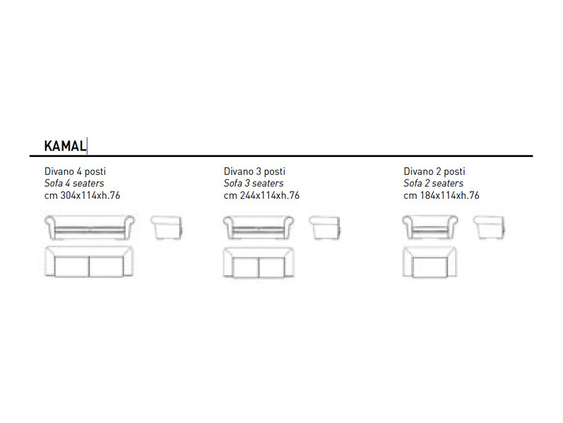 Итальянский диван KAMAL фабрики ULIVI