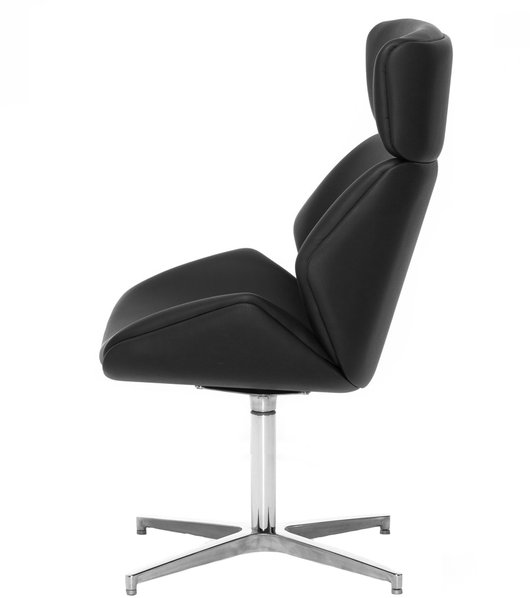 Кресло для переговорных Charm High Lounge черное от дизайнерской студии Profoffice
