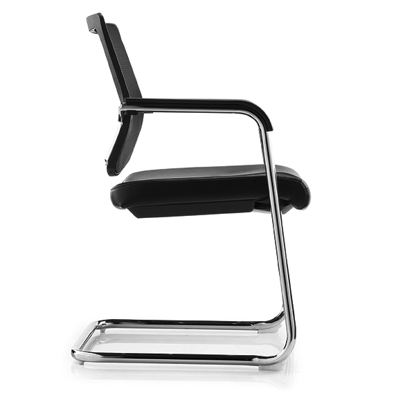 Кресло для посетителей Sling черная ткань/сетка от дизайнера NIKE AO