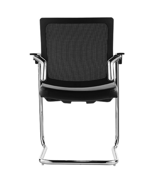 Кресло для посетителей Sling черная ткань/сетка от дизайнера NIKE AO