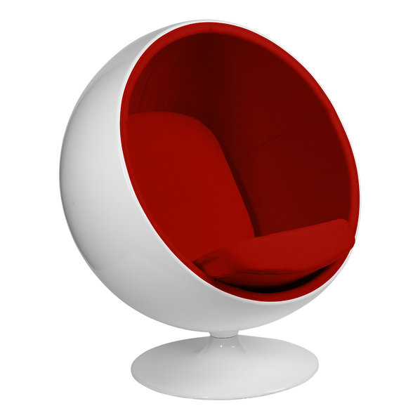 Кресло Eero Aarnio Style Ball Chair красная ткань от дизайнера Eero Aarnio