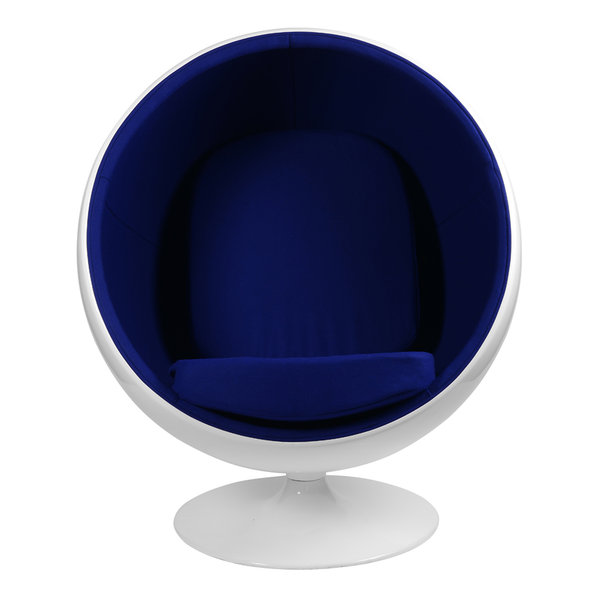 Кресло Eero Aarnio Style Ball Chair синяя ткань от дизайнера Eero Aarnio