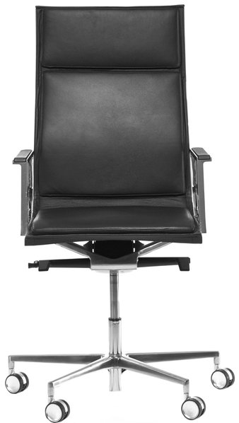 Кресло Luxy NULITE-PAD A черное кожаное фабрики Luxy