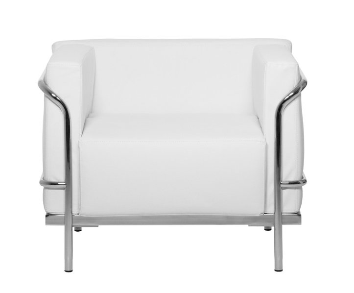 Кресло Mykonos белая кожа от дизайнерской студии Profoffice