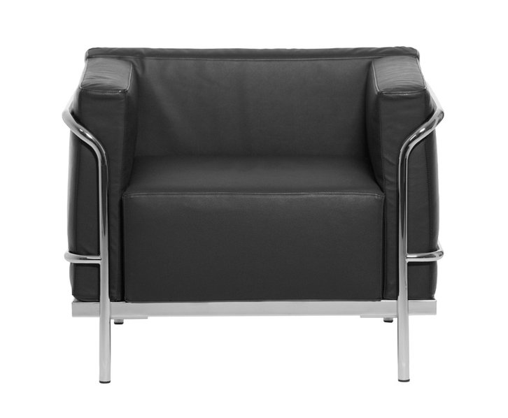 Кресло Mykonos черная кожа от дизайнерской студии Profoffice