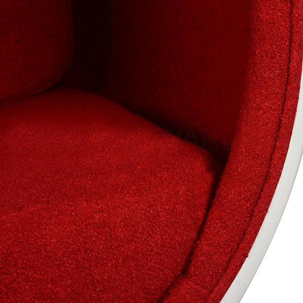 Кресло Ovalia Egg Style Chair красная ткань от дизайнера HENRIK THOR-LARSEN