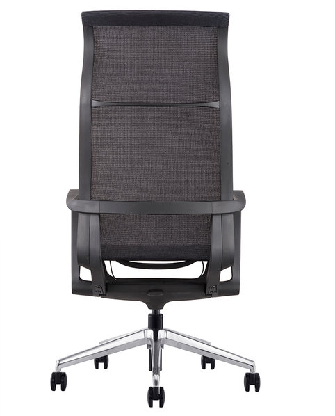 Кресло руководителя PROV HB черная сетка, база хром  от дизайнера NIKE AO