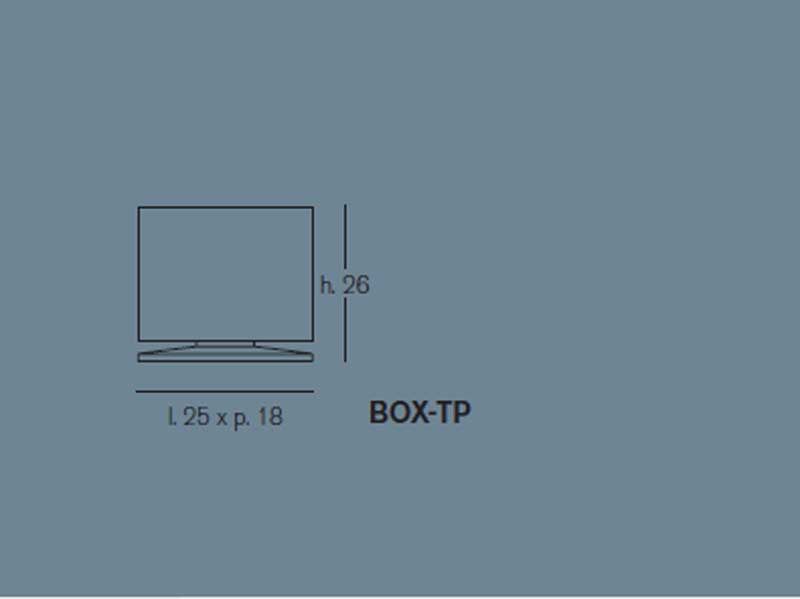 Итальянская настольная лампа boxx 1 фабрики LE FABLIER