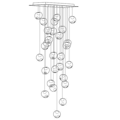 Люстра 28.28 Rectangle Pendant Chandelier от дизайнера Omer Arbel