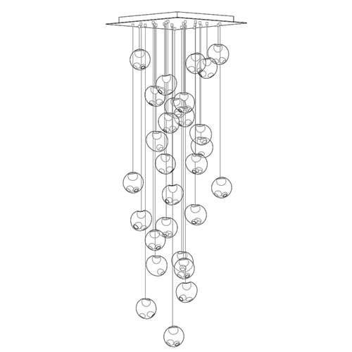 Люстра 28.28 Square Pendant Chandelier от дизайнера Omer Arbel