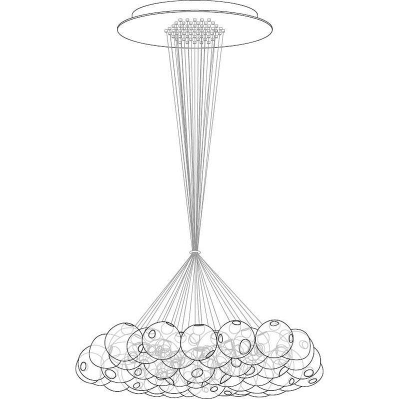 Люстра 28.61 Round Pendant Chandelier от дизайнера Omer Arbel