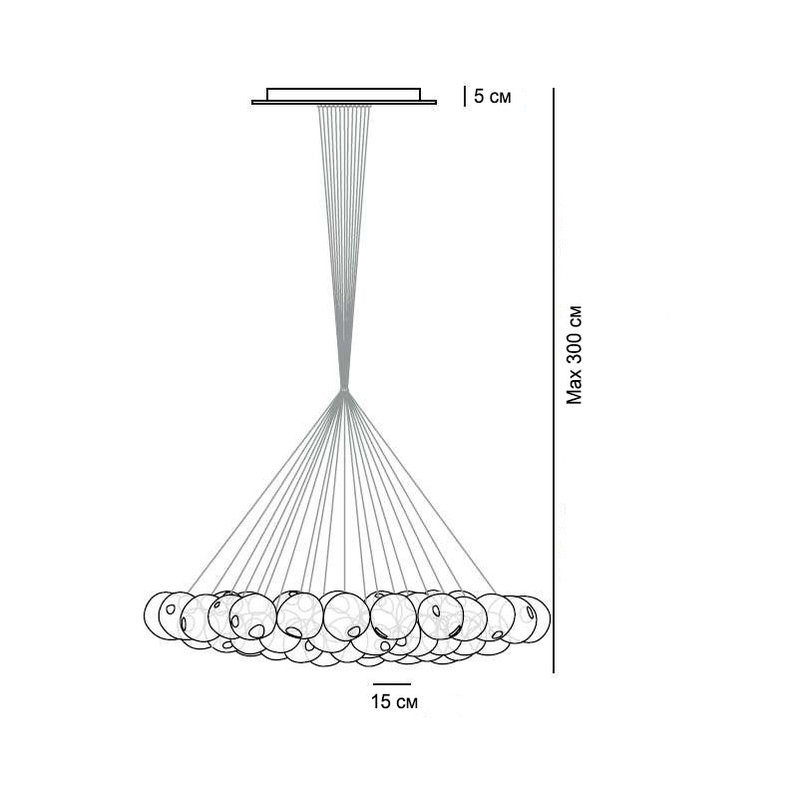 Люстра 28.61 Round Pendant Chandelier от дизайнера Omer Arbel