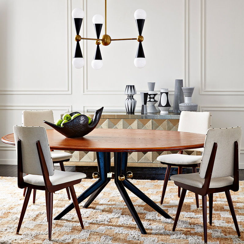 Люстра Caracas 6-Light Black фабрики JONATHAN ADLER